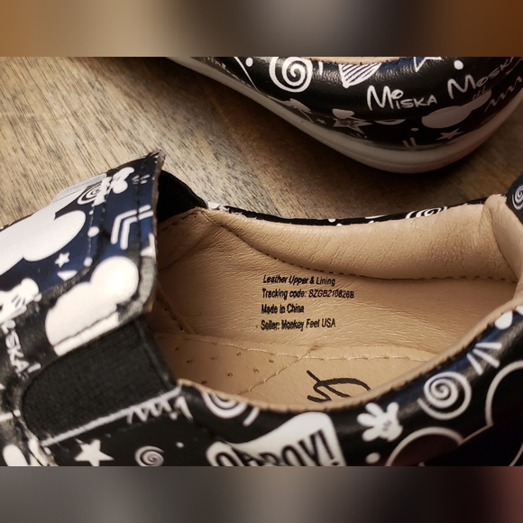 Disney Kids Shoes Mickey Mouse Black and White Size 13 - Picture 11 of 16